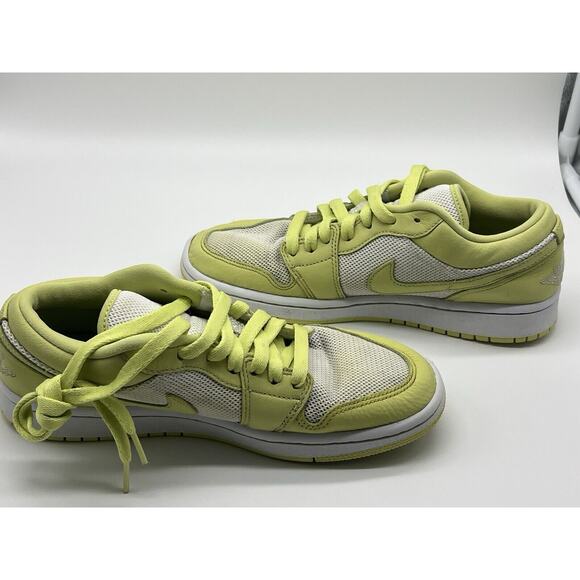 Air Jordan 1 Low Limelight Women’s Size 8 Dh9619-103 Line Green & White EUR39 - Picture 5 of 16